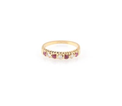 Brillant Rubin Ring - Schmuck