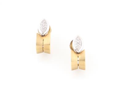 Brillantohrclips zus. ca. 0,20 ct - Jewellery