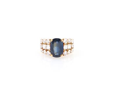 Diamant Saphir Ring - Jewellery