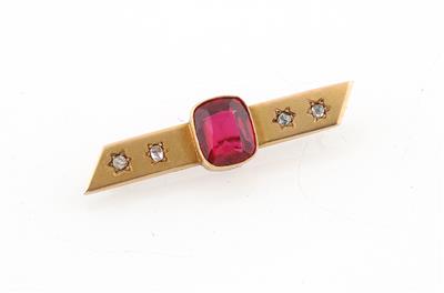 Diamantrauten Imitationsstein Stabbrosche - Jewellery