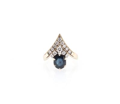 Brillant Saphir Ring - Klenoty