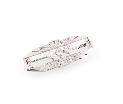 Diamantbrosche zus. ca.1,35 ct - Jewellery