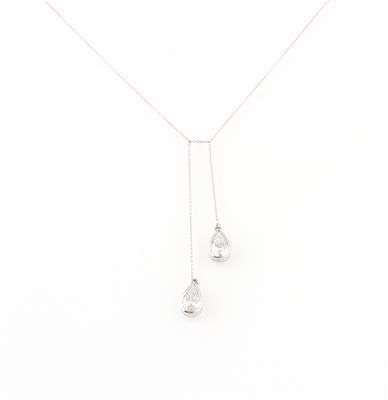 Diamantcollier zus. ca. 1,90 ct - Jewellery