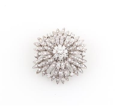 Brillantbrosche zus. ca. 4 ct - Gioielli