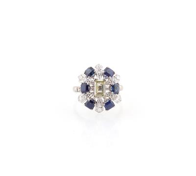 Diamant Saphir Ring - Sommerauktion Schmuck