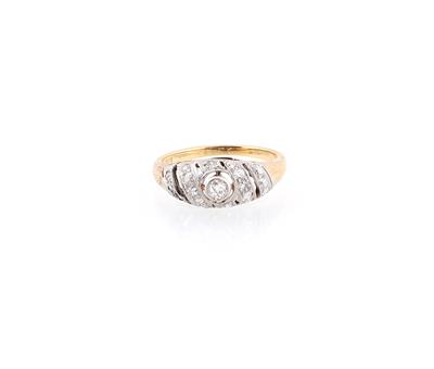 Diamantring zus. ca. 0,37 ct - Jewellery