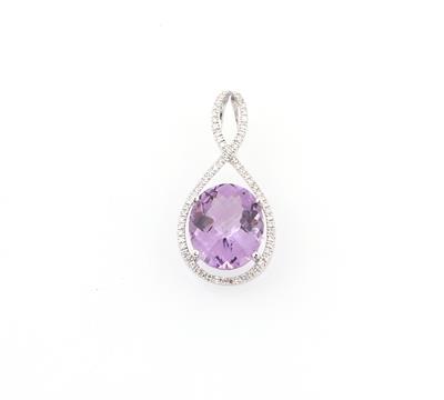 Diamant Amethystanhänger - Gioielli