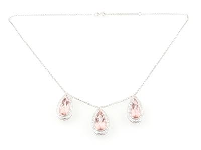 Diamant Morganitcollier - Jewellery