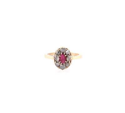 Diamantrauten Rubin Ring - Gioielli