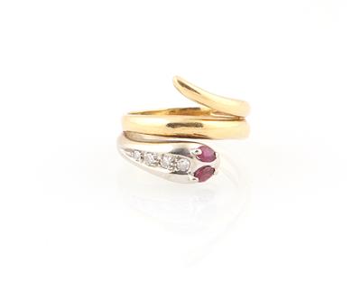 Diamant Rubinring Schlange - Jewellery