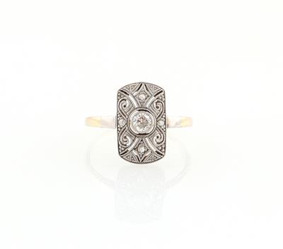Altschliffdiamant Ring zus. ca. 0,25 ct - Jewellery