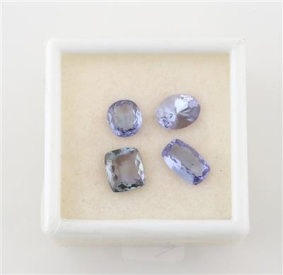4 lose Tansanite zus. 6,14 ct - Exclusive diamonds and gems