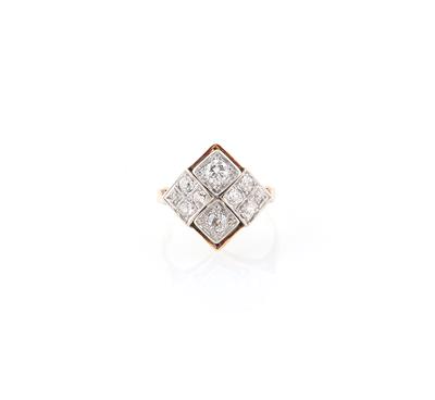 Altschliffdiamant Ring zus. ca. 0,80 ct - Diamanti e pietre preziose esclusivi