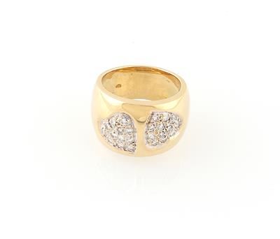 Brillantring Herz zus. ca. 0,40 ct - Exclusive diamonds and gems