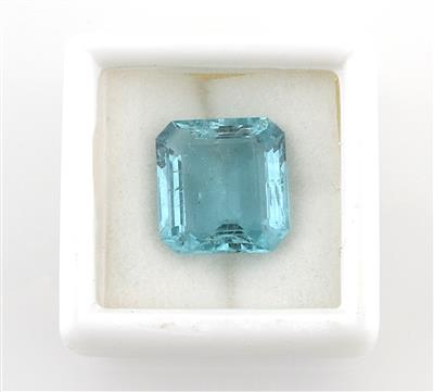 Loser Aquamarin 7,31 ct - Sommerauktion Diamanten, Farb- und Schmucksteine