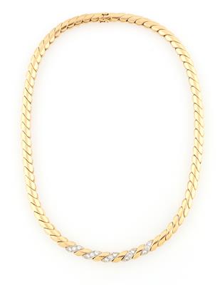 Brillantcollier zus. ca.1 ct - Sommerauktion Schmuck