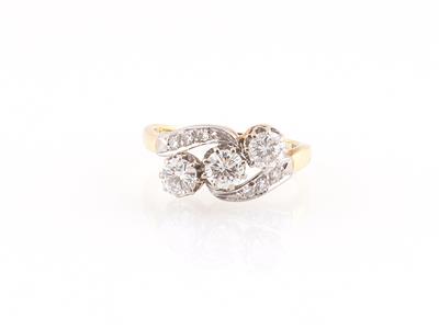 Diamantring zus. ca. 1 ct - Klenoty