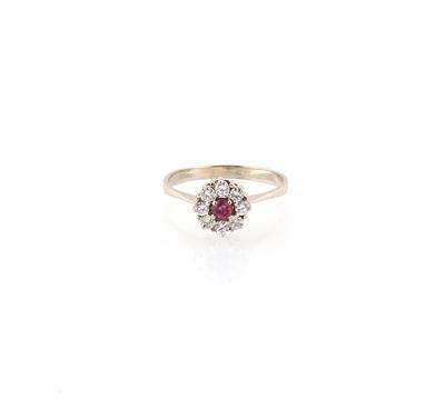 Brillant Rubin Ring - Gioielli