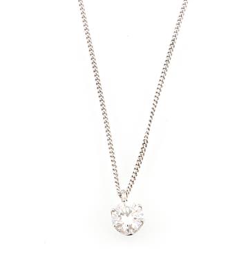 Brillantsolitär Collier ca. 0,80 ct - Schmuck