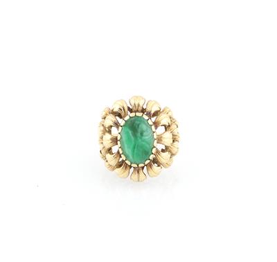 Ring mit Jadegemme - Schmuck