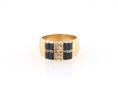 Brillant Saphir Ring - Schmuck