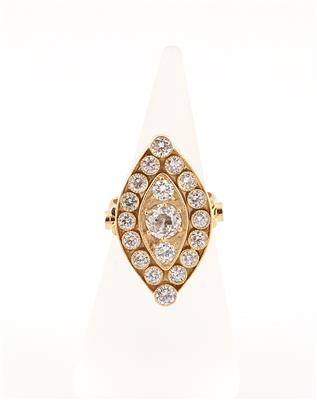 Brillant Diamantring zus. ca. 2,25 ct - Gioielli