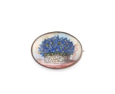 Miniaturbrosche Jardiniere - Schmuck