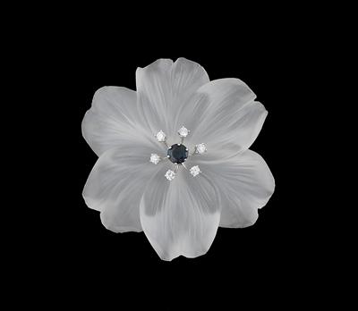 Brillant-Saphir-Brosche "Blume" - Gioielli