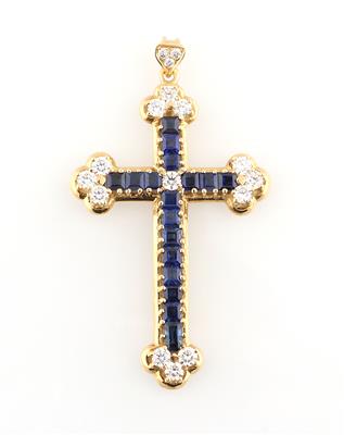 Brillantkreuz zus. ca. 2,90 ct - Jewellery