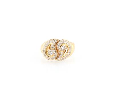 Diamantring zus. ca. 1 ct - Jewellery