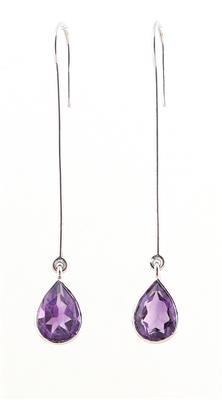 Amethyst Ohrgehänge zus. ca. 4,50 ct - Jewellery