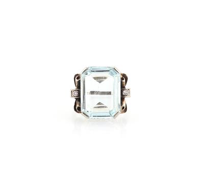 Aquamarinring ca. 10,50 ct - Schmuck