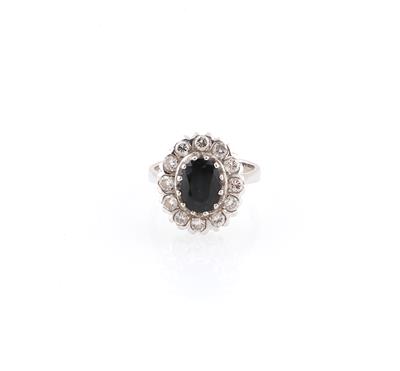 Brillant Saphir Ring - Schmuck