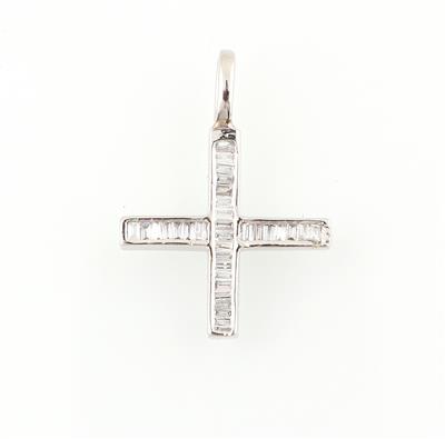 Diamant Kreuzanhänger zus. ca.0,20 ct - Jewellery