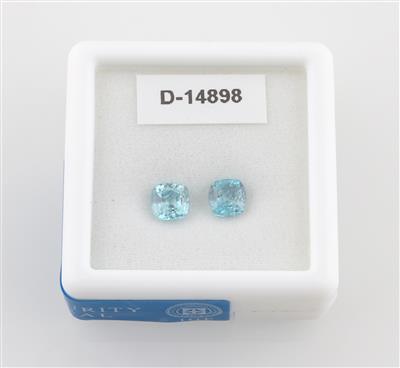 2 lose Zirkone zus. 2,77 ct - Autumn Auction – Diamonds, coloured stones and gemstones