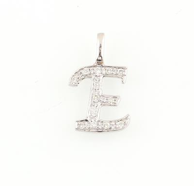 Brillantanhänger Buchstabe E zus. ca. 0,13 ct - Gioielli