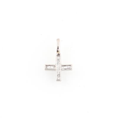 Diamant Kreuzanhänger zus. ca.0,15 ct - Jewellery