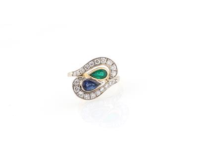 Brillant Farbstein Ring - Gioielli