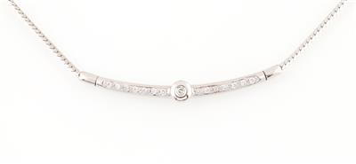 Brillantcollier zus. ca. 0,40 ct - Gioielli