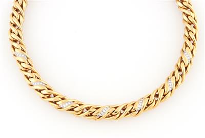 Brillantcollier zus. ca. 0,70 ct - Gioielli