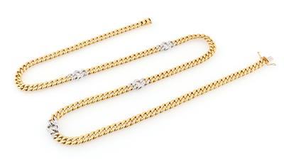 Diamantcollier zus. ca. 0,85 ct - Gioielli