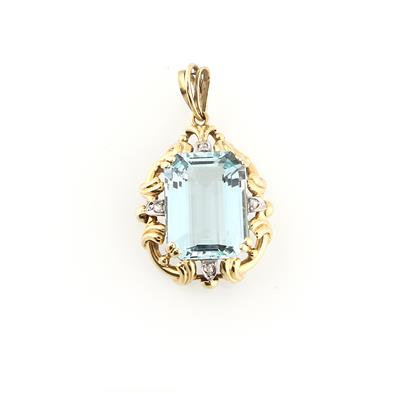 Aquamarin Anhänger ca. 10 ct - Gioielli