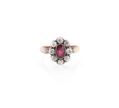Diamant Rubin Ring - Jewellery