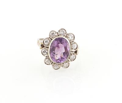 Brillant Amethyst Ring - Schmuck