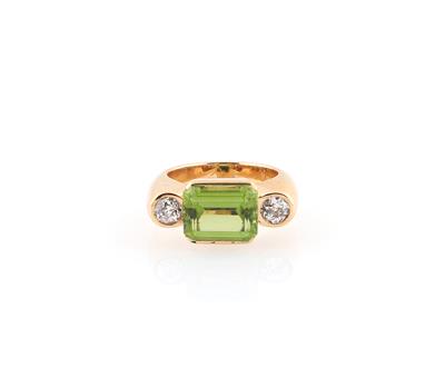 Peridotring ca. 4,50 ct - Klenoty