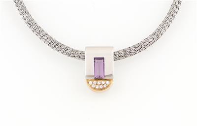 Brillant Amethyst Anhänger - Gioielli