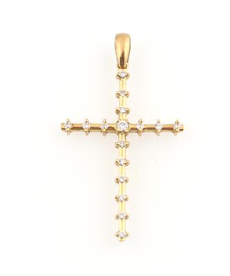 Brillantkreuz zus. ca. 0,35 ct - Jewellery