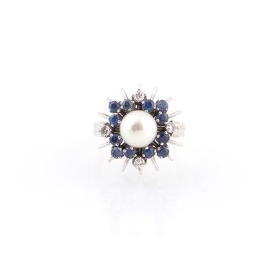 Brillant Saphir Ring - Schmuck