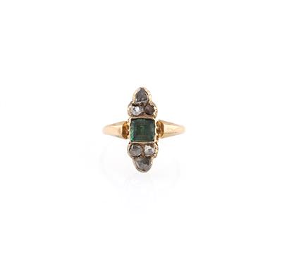 Diamant Smaragdring - Gioielli