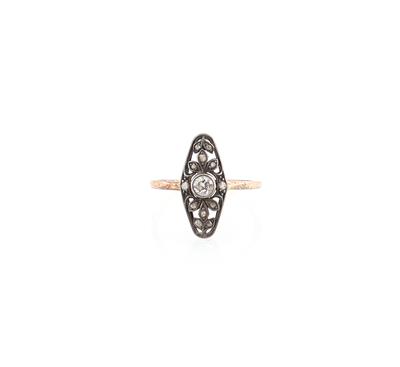 Altschliffdiamant Ring zus. ca. 0,20 ct - Gioielli